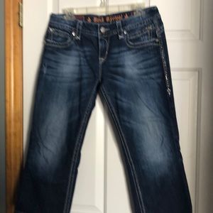 Rock revival crop jeans